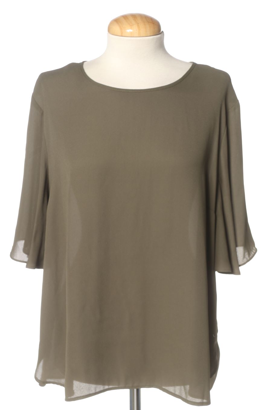 Blusa de manga corta de PERCENTIL de la talla 44, de color verde