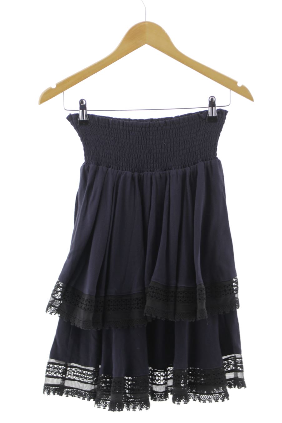 Jupe Maje de la taille L, de couleur bleu marine