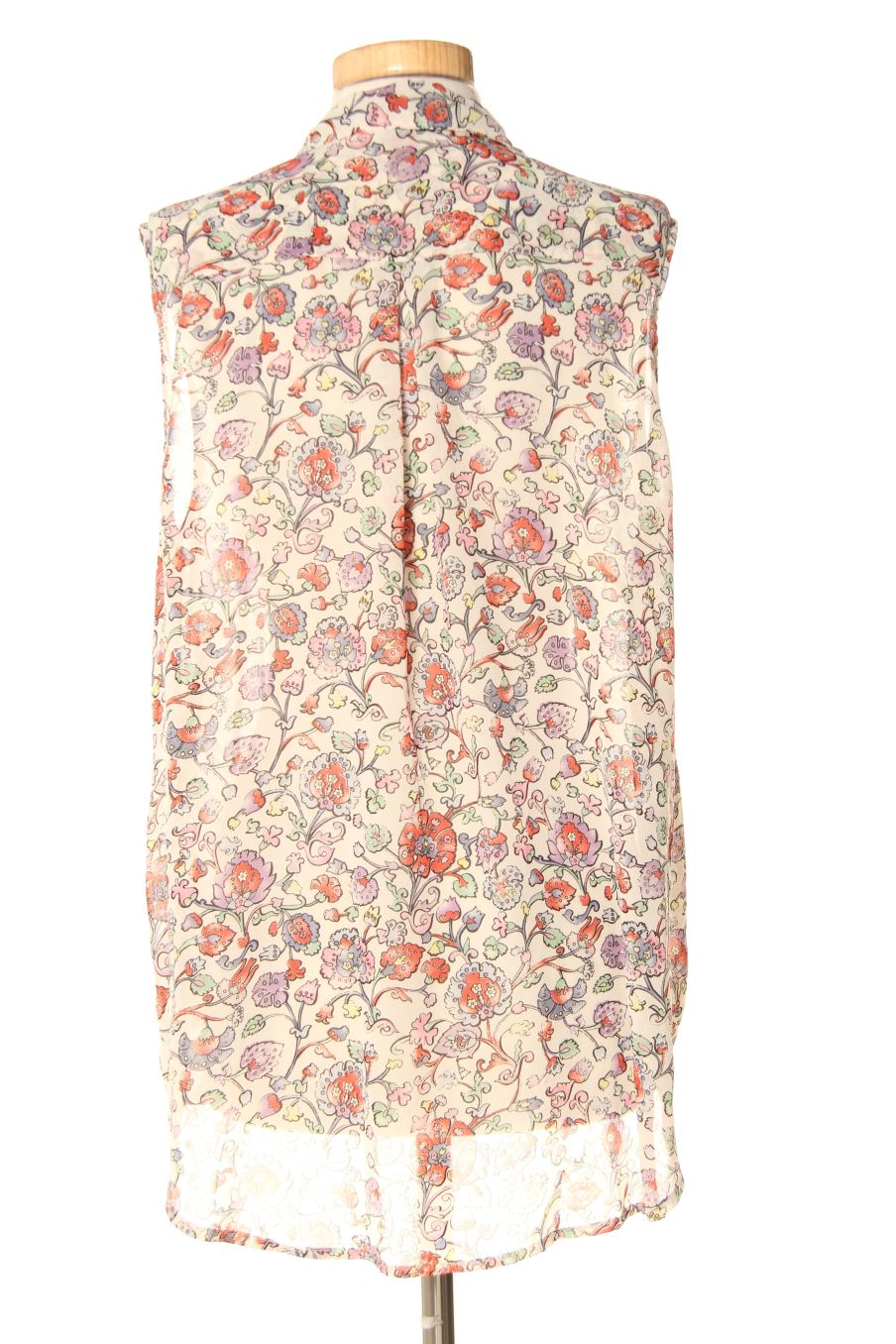 Camisa sin mangas de H&M de la talla 44, de color flores