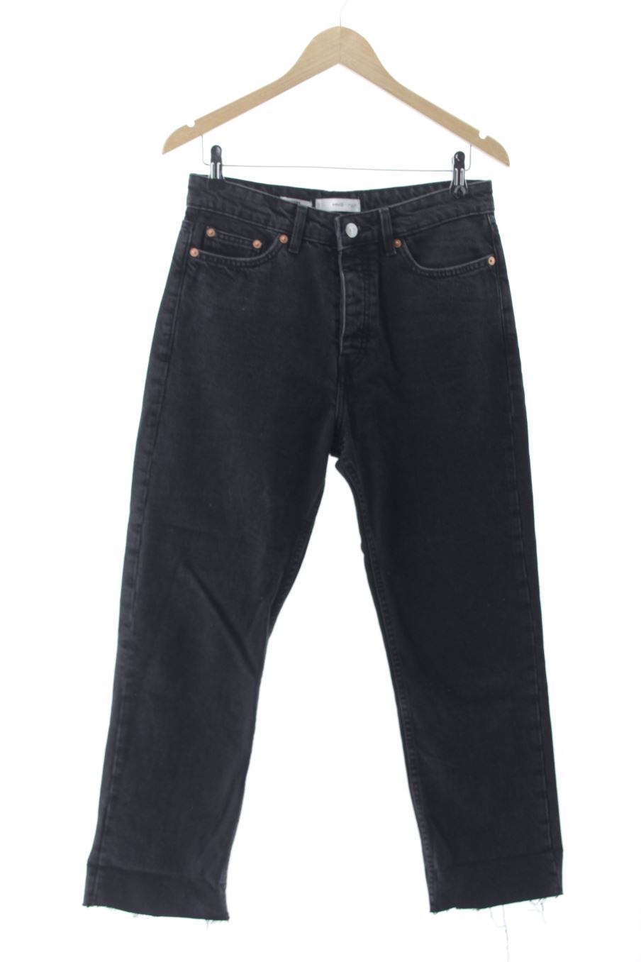 Jeans Mango de la taille 38, de couleur noir de denim