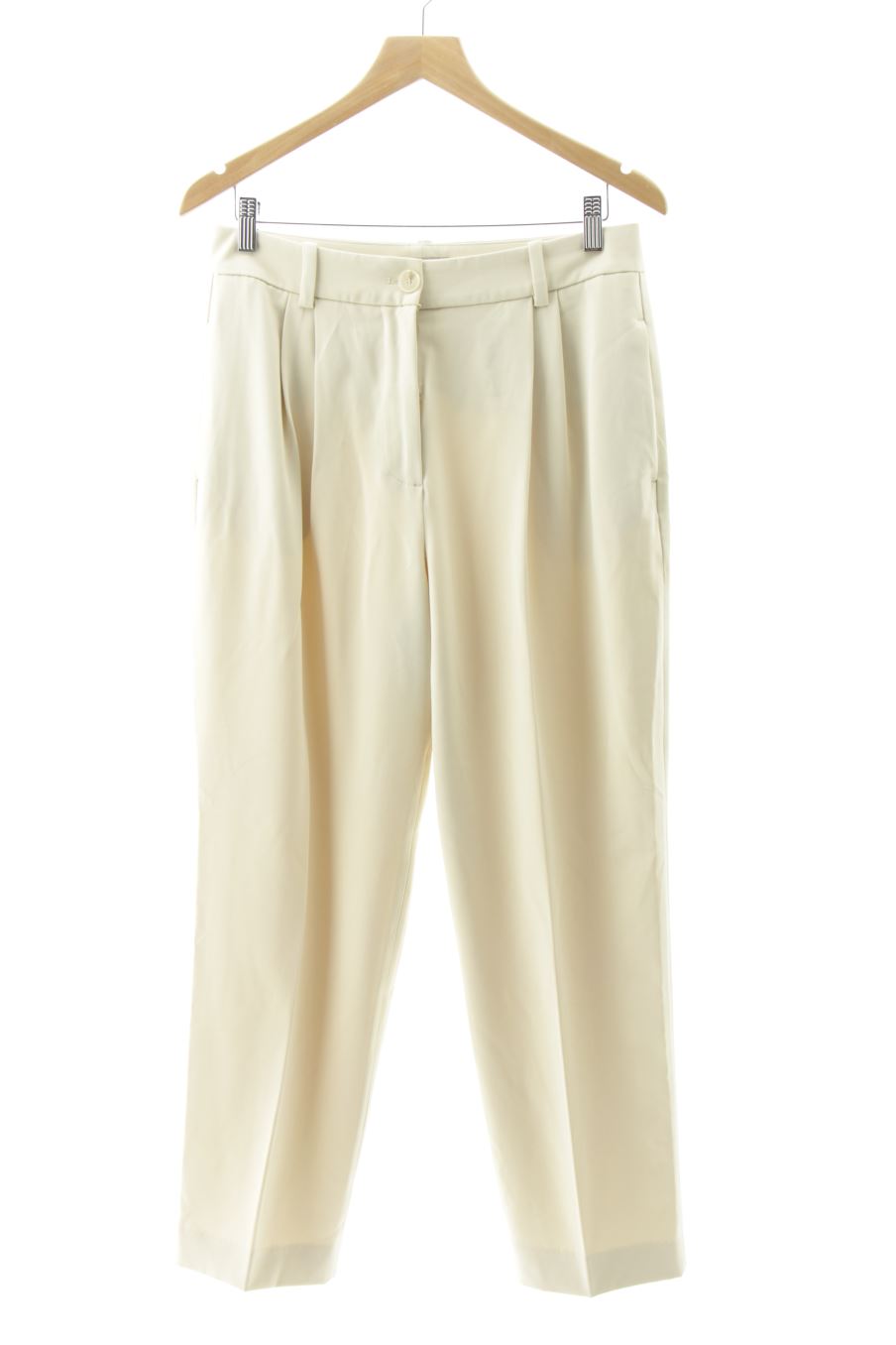 Pantalón de H&M de la talla 40, de color beige