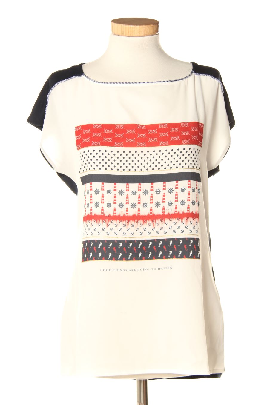 Blouse à manches courtes Punt roma de la taille S, de couleur imprimés
