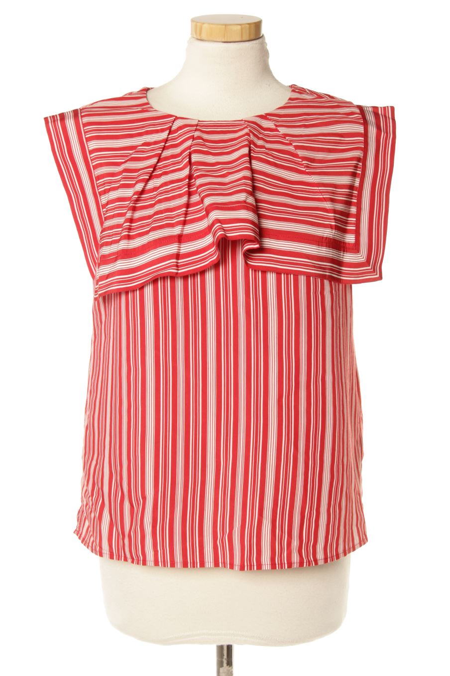 Blusa de manga corta de Sisley de la talla XS, de color rojo