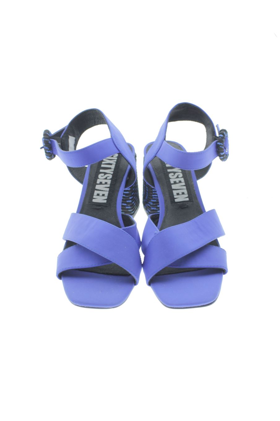 Sandalias tacon de SIXTYSEVEN de la talla 37, de color azul de