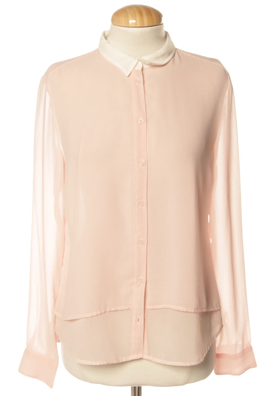 Blouse à manches longues Bershka de la taille M, de couleur rose