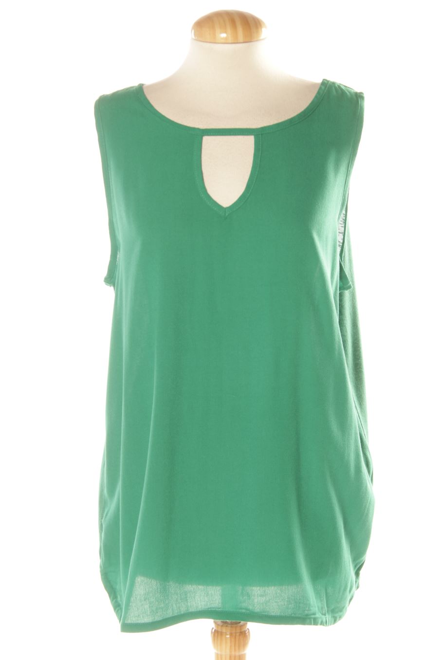 Blouse à manches courtes Springfield de la taille L, de couleur vert