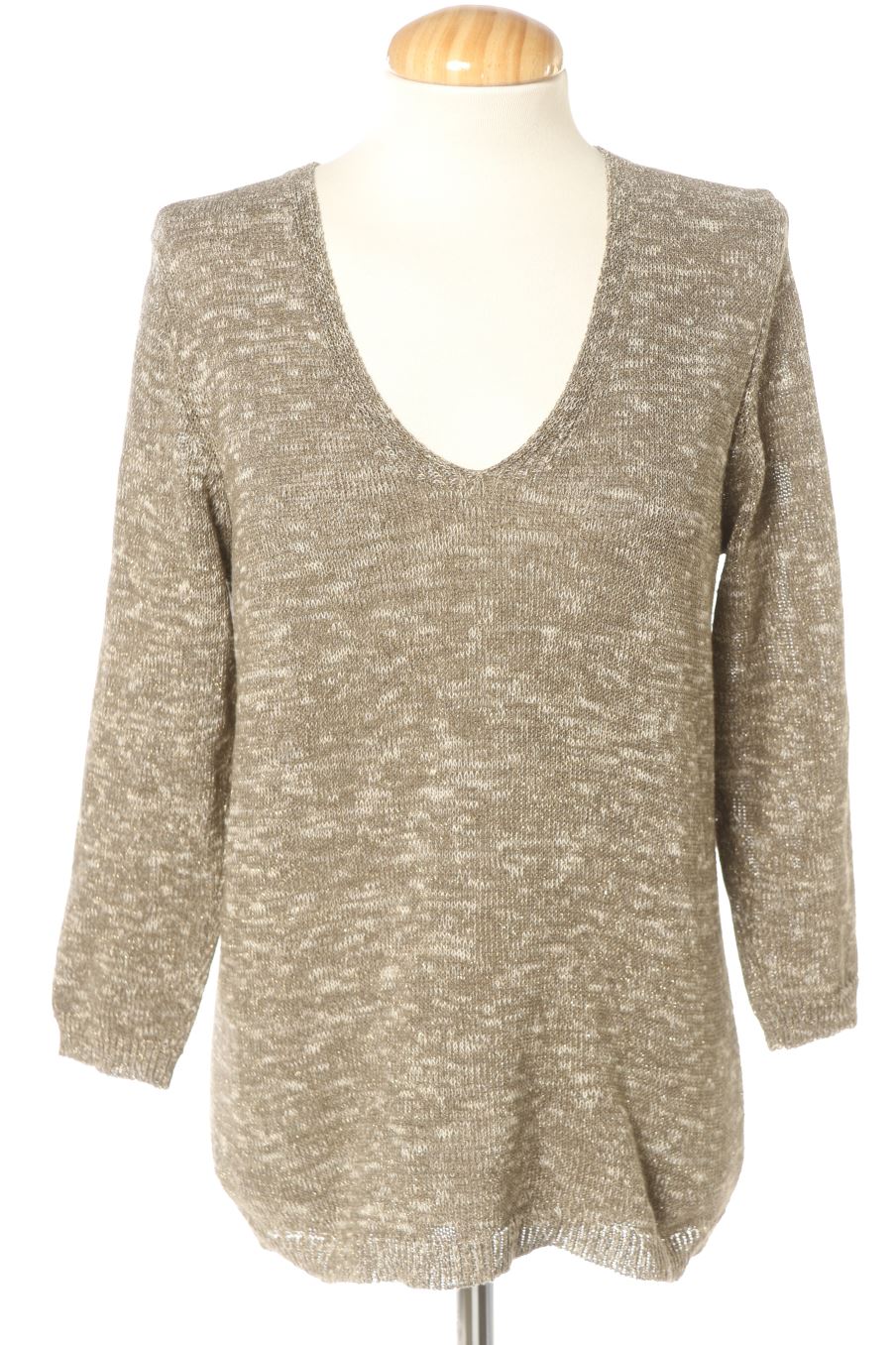 Pull Massimo Dutti de la taille M, de couleur doré