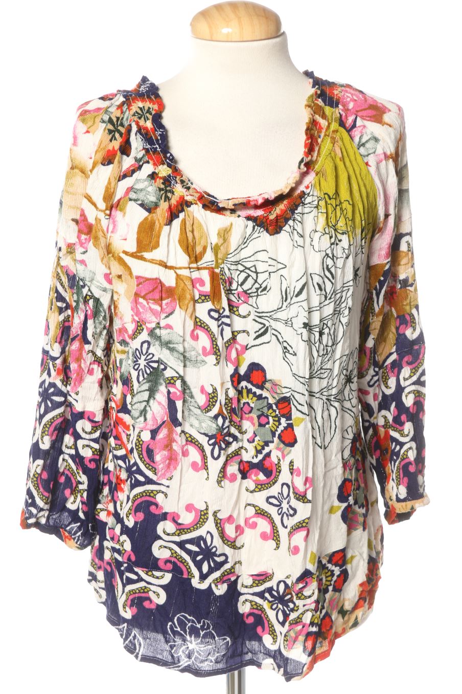Blouse à manches longues Desigual de la taille XL, de couleur imprimés