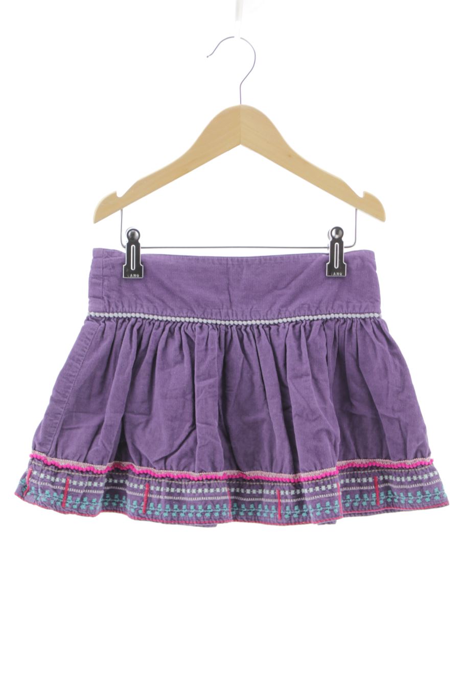 Falda de DPam (Du Pareil au meme) de la talla 6 años de pana de segunda mano