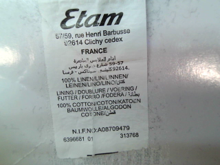 Jupe Etam de la taille 36, de couleur blanc
