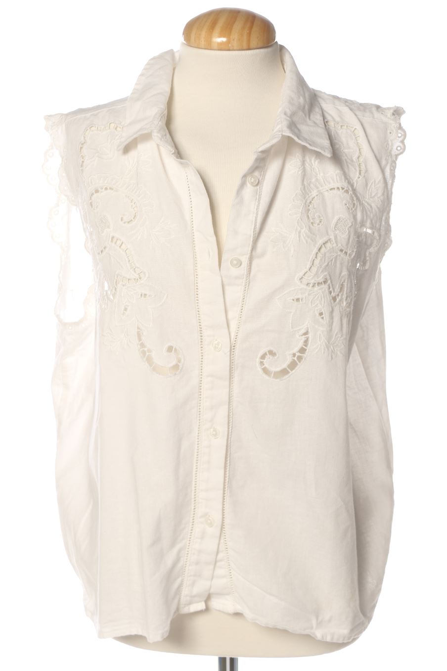 Chemise sans manches PERCENTIL de la taille L, de couleur blanc