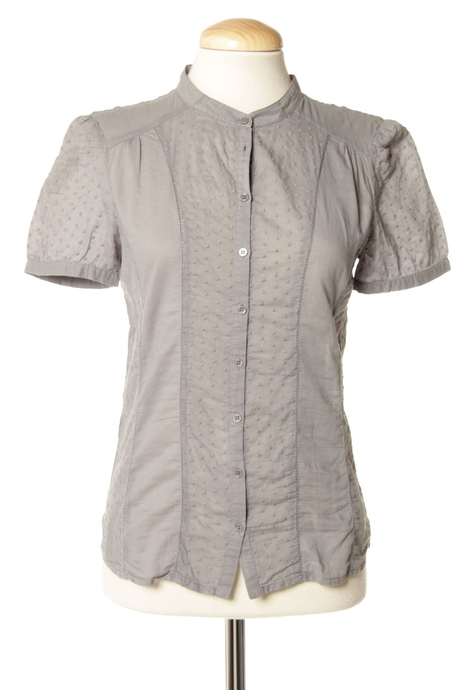 Blouse à manches courtes Comptoir des Cotonniers de la taille S, de couleur gris