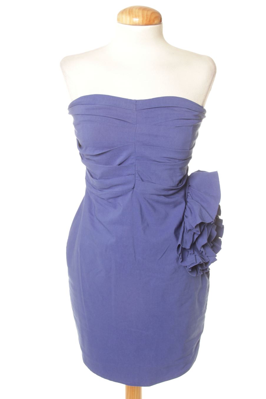 Robe casual Zara de la taille L, de couleur bleu