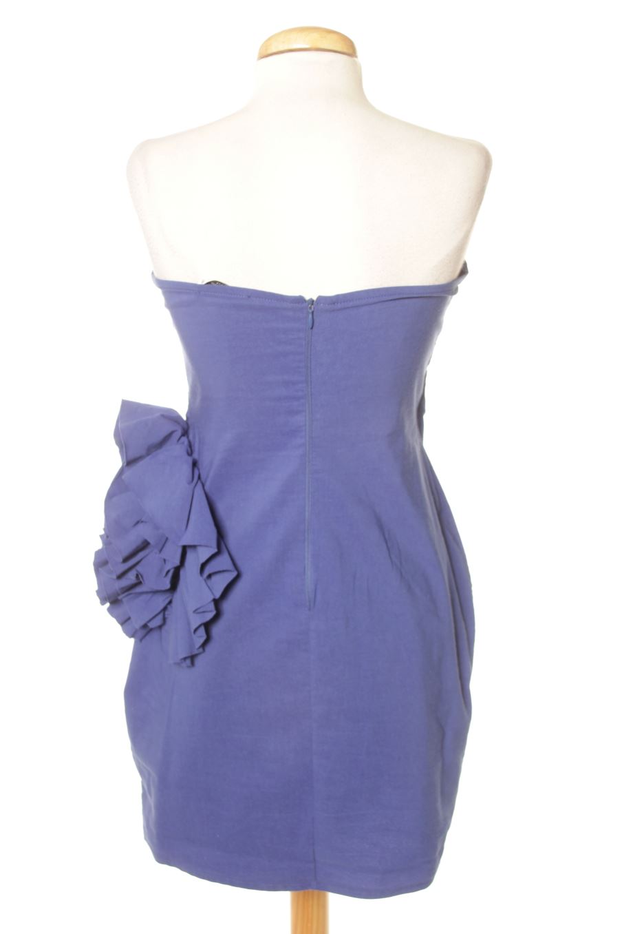 Robe casual Zara de la taille L, de couleur bleu