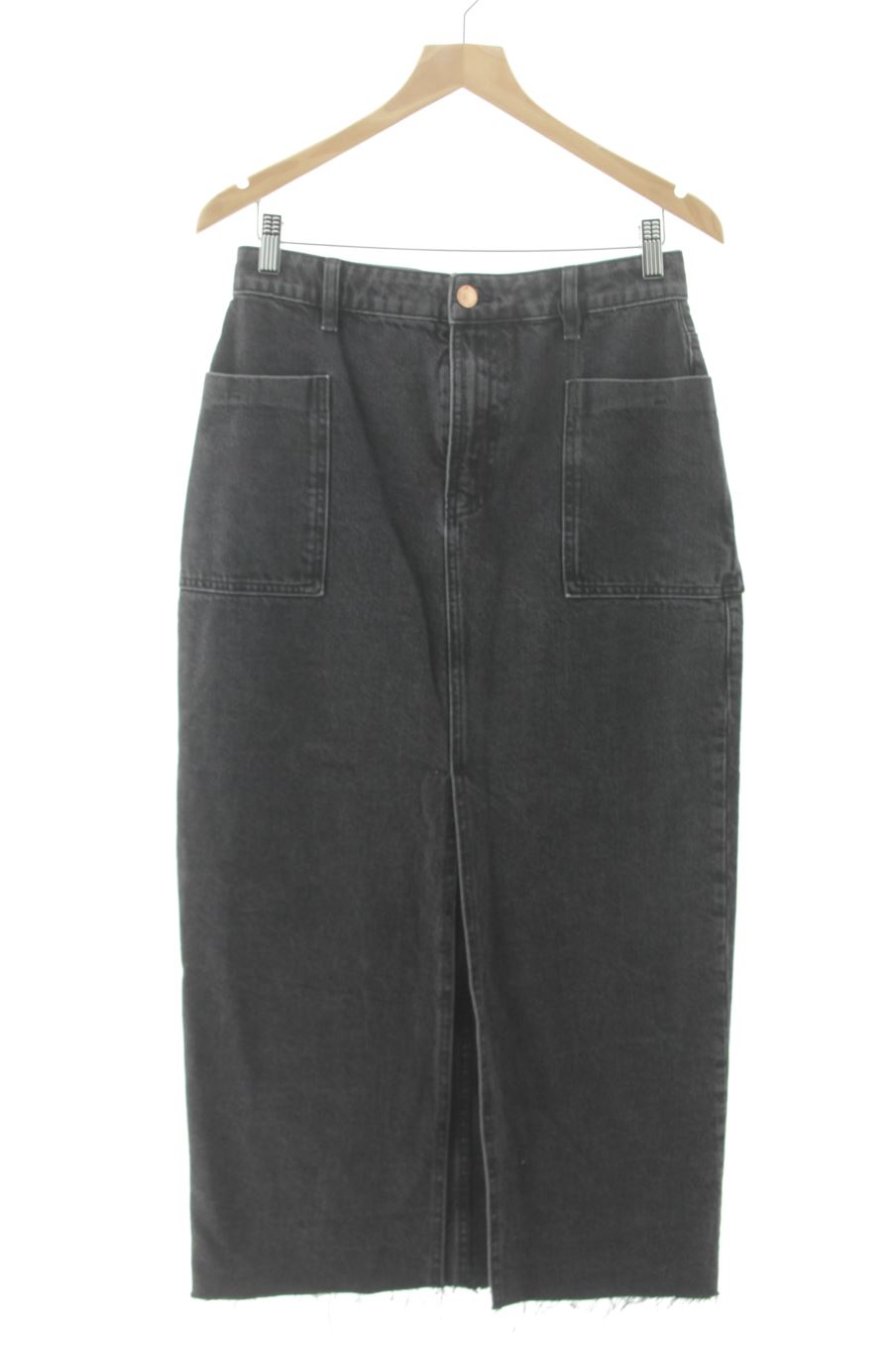 Jupe Zara de la taille S, de couleur noir de denim