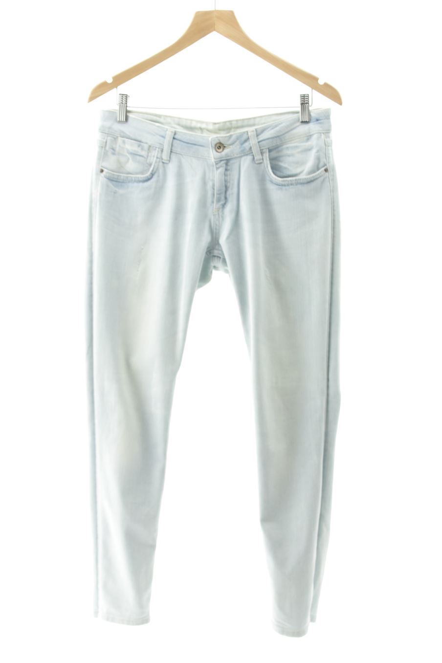Jeans Zara de la taille 38, de couleur bleu de denim