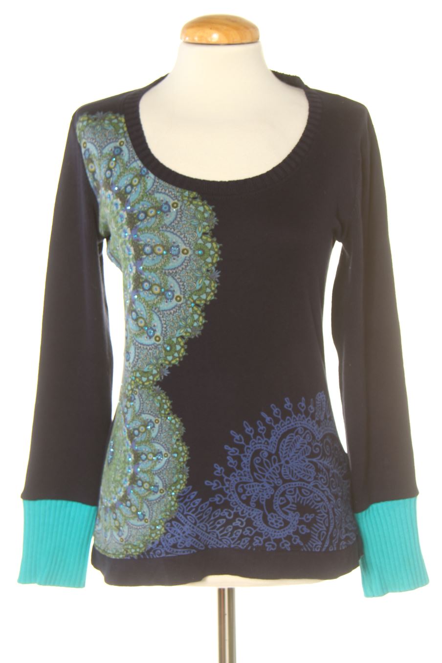 Pullover von Desigual Größe S, Farbe Marineblau, für