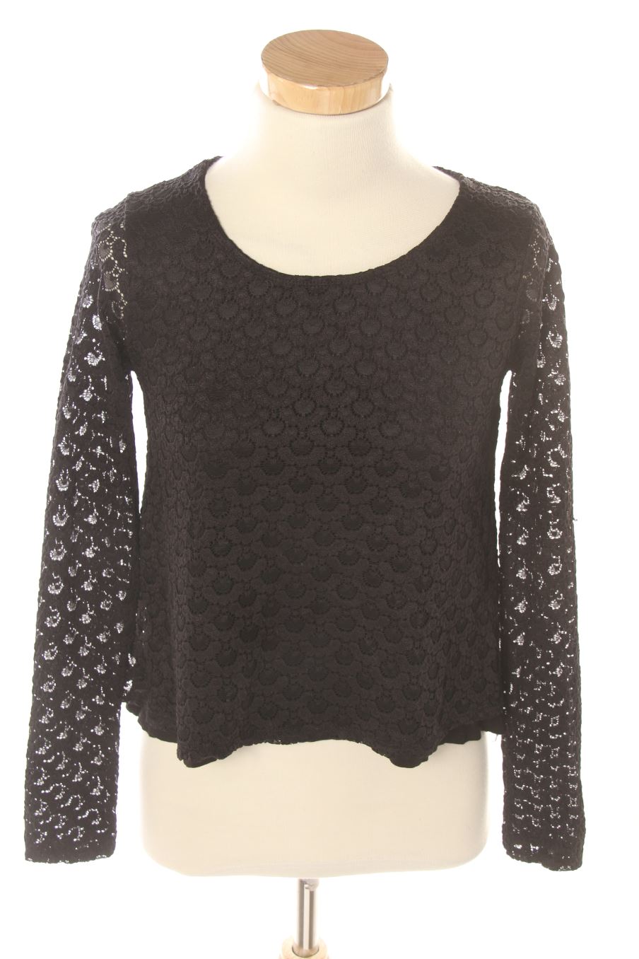 Blusa de manga larga de FB sister de la talla XS, de color negro