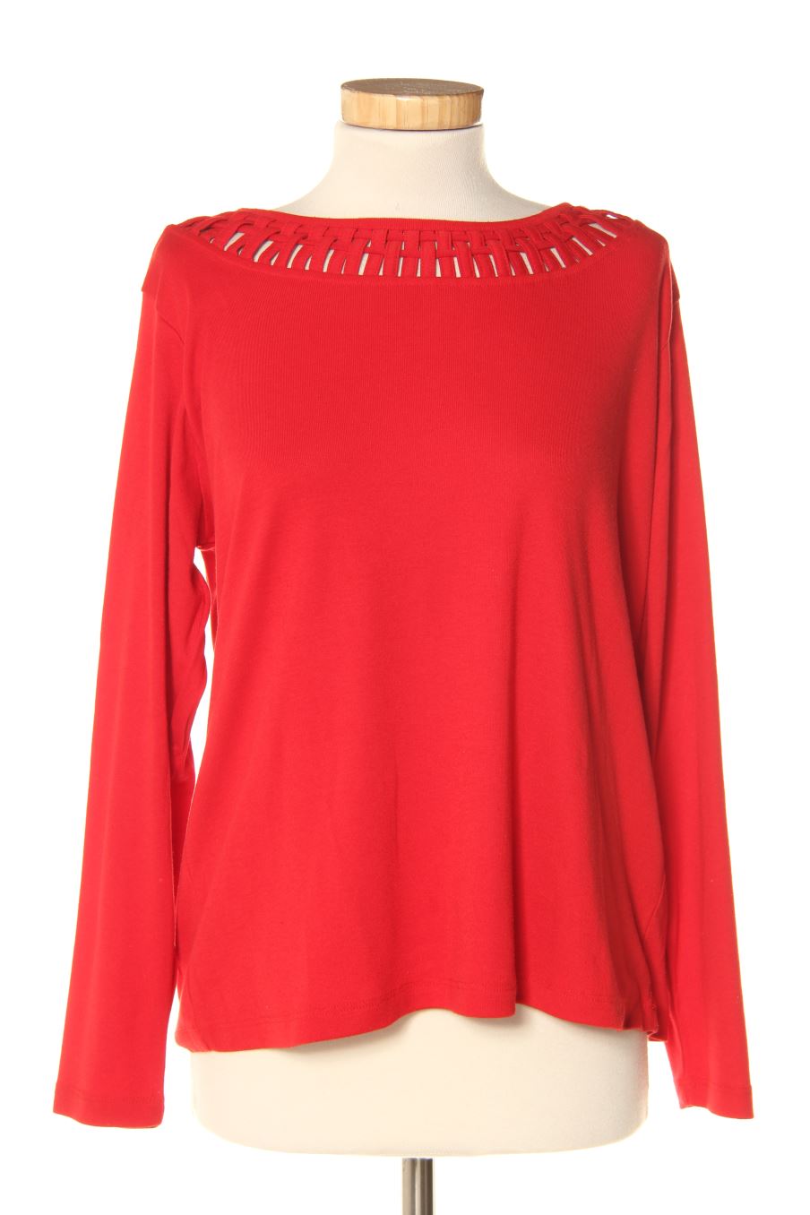 Camiseta de manga larga de Punt roma de la talla L, de color rojo