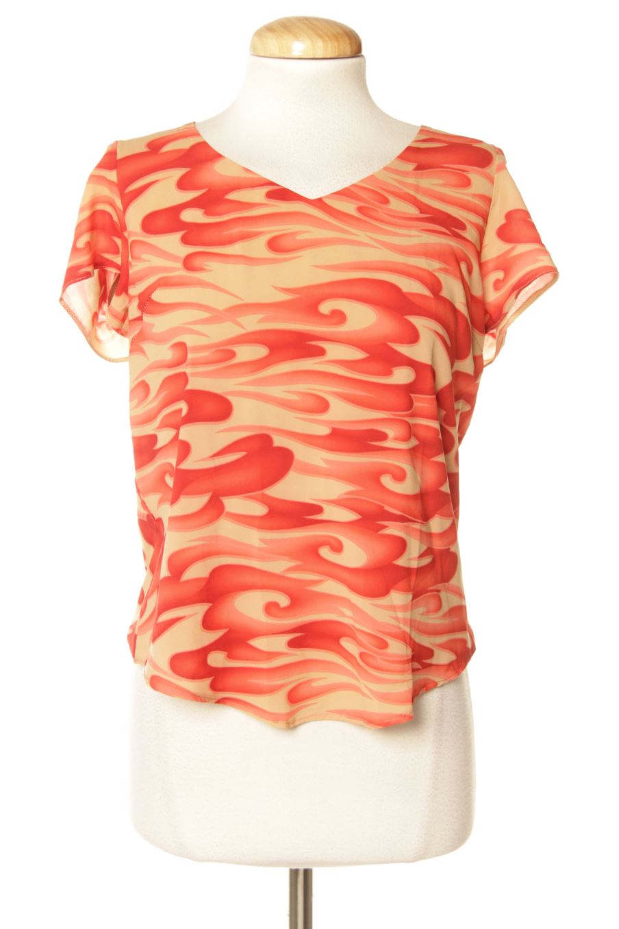 Kurzärmelige Bluse von PERCENTIL Größe S, Farbe Aufdruck, für
