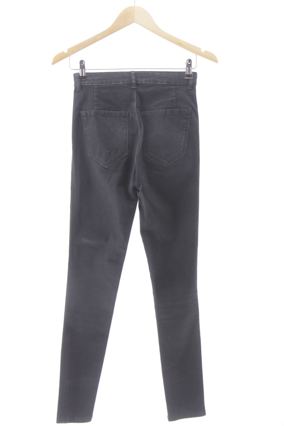 Vaquero de trf (ZARA) de la talla 36, de color negro de ropa vaquera