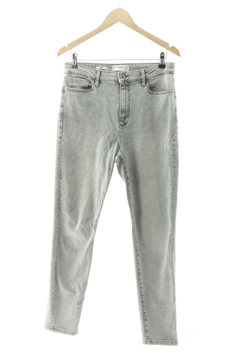 Jeans Mango de la taille 42, de couleur gris de denim