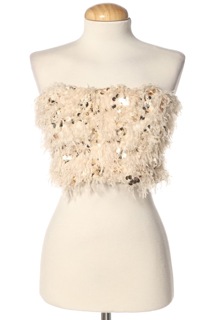 Top Zara de la taille S, de couleur beige