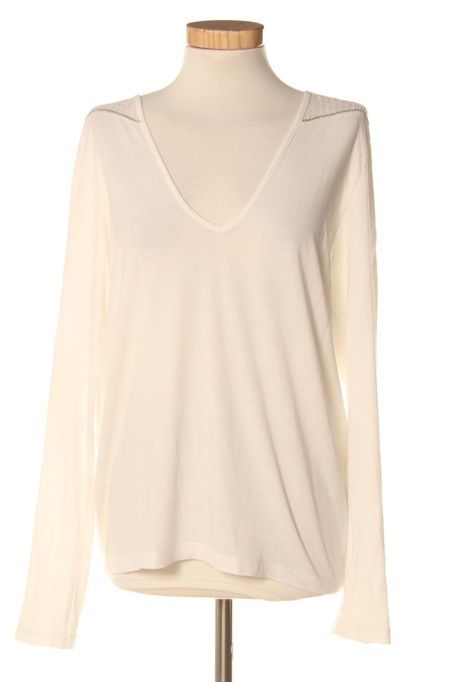 T-shirt à manches longues Ikks de la taille XL, de couleur blanc