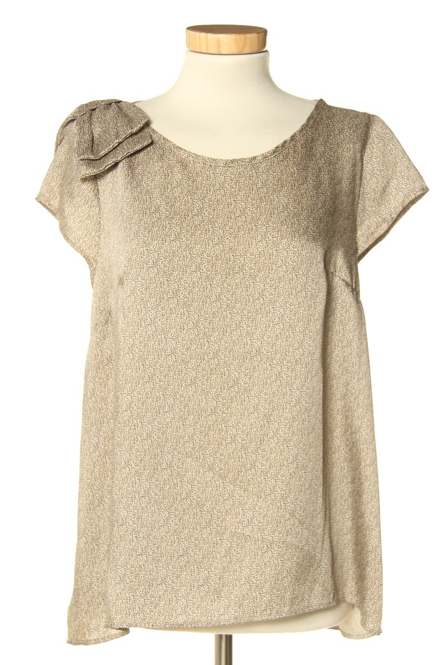 Blusa de manga corta de Tintoretto de la talla 42, de color marrón