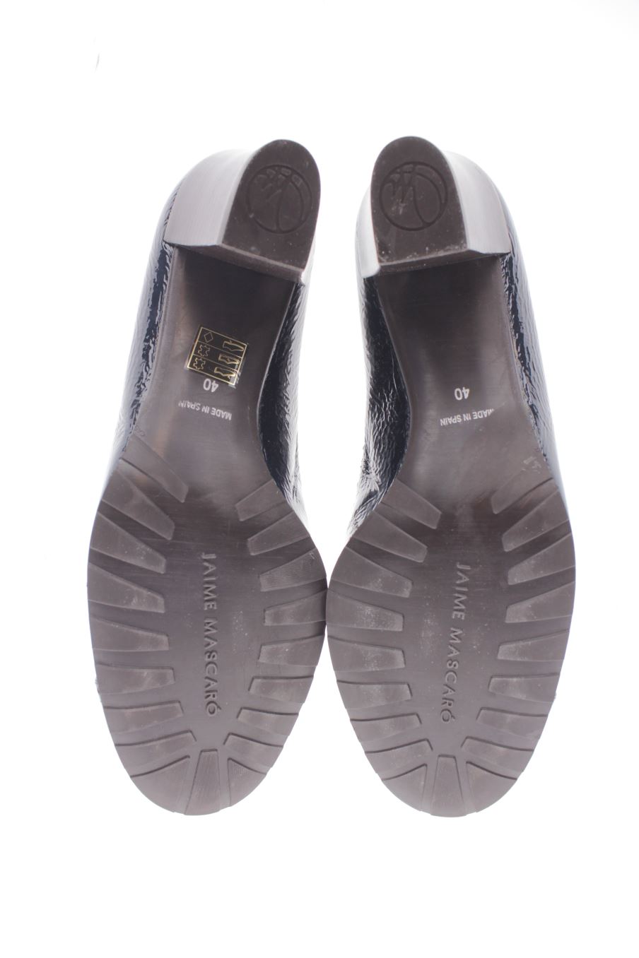 Zapatos de tacon de MASCARÓ de la talla 40, de color azul marino de
