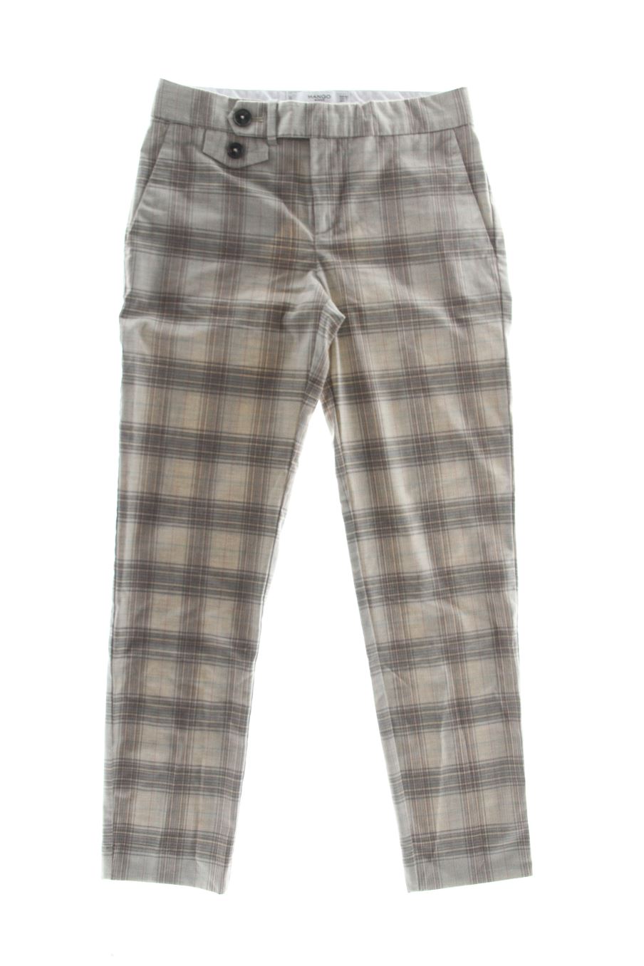 Pantalon Mango de la taille 34, de couleur carreaux