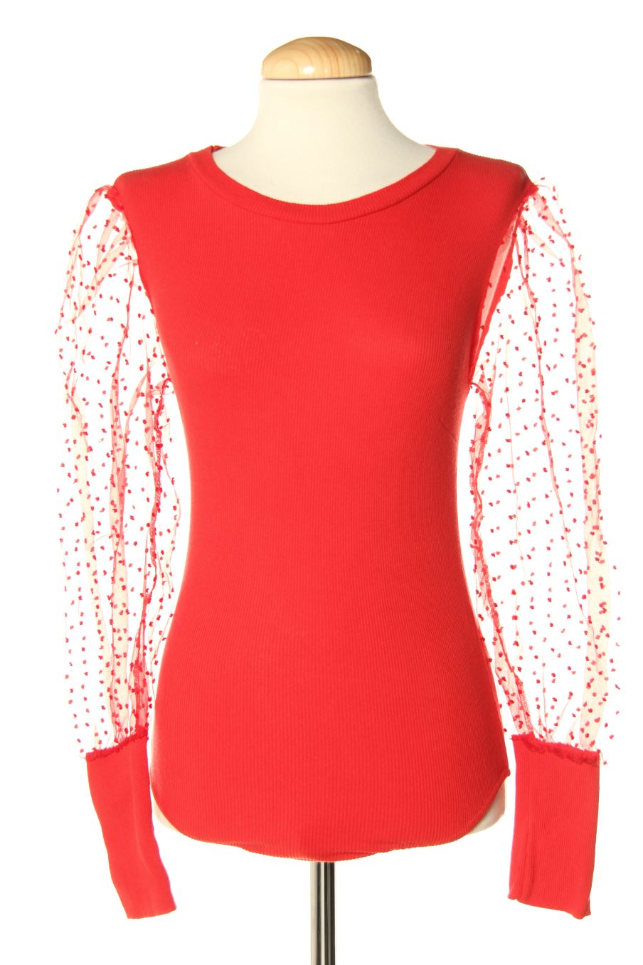 Body de PRETTYLITTLETHING de la talla XS, de color rojo