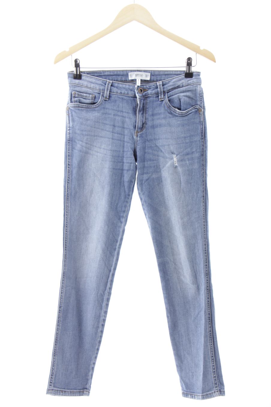 Vaquero de Mango de la talla 38, de color azul de ropa vaquera