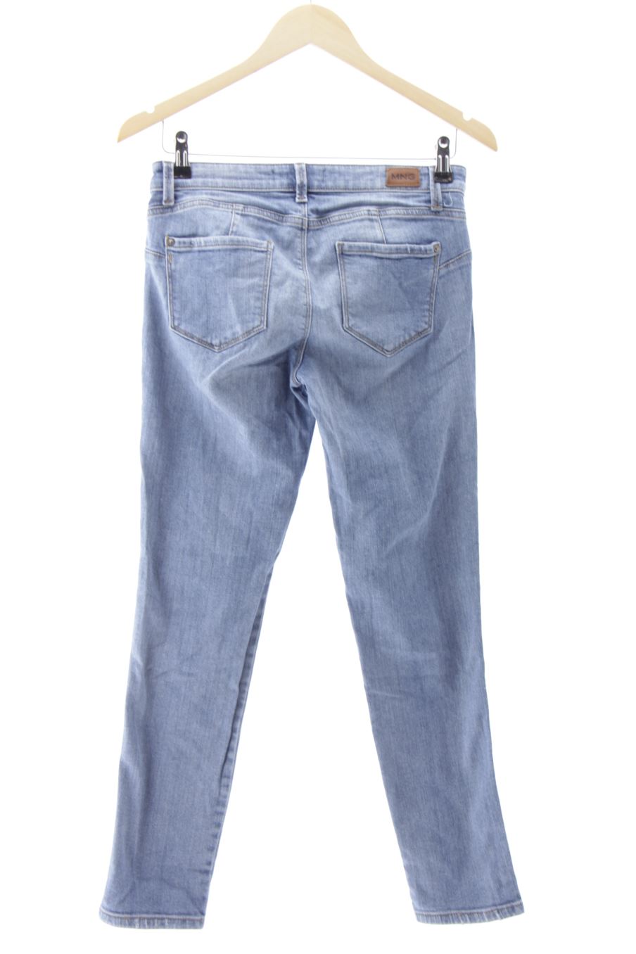 Vaquero de Mango de la talla 38, de color azul de ropa vaquera