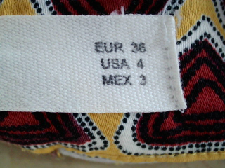 Pantalón de Mango de la talla 36, de color estampado