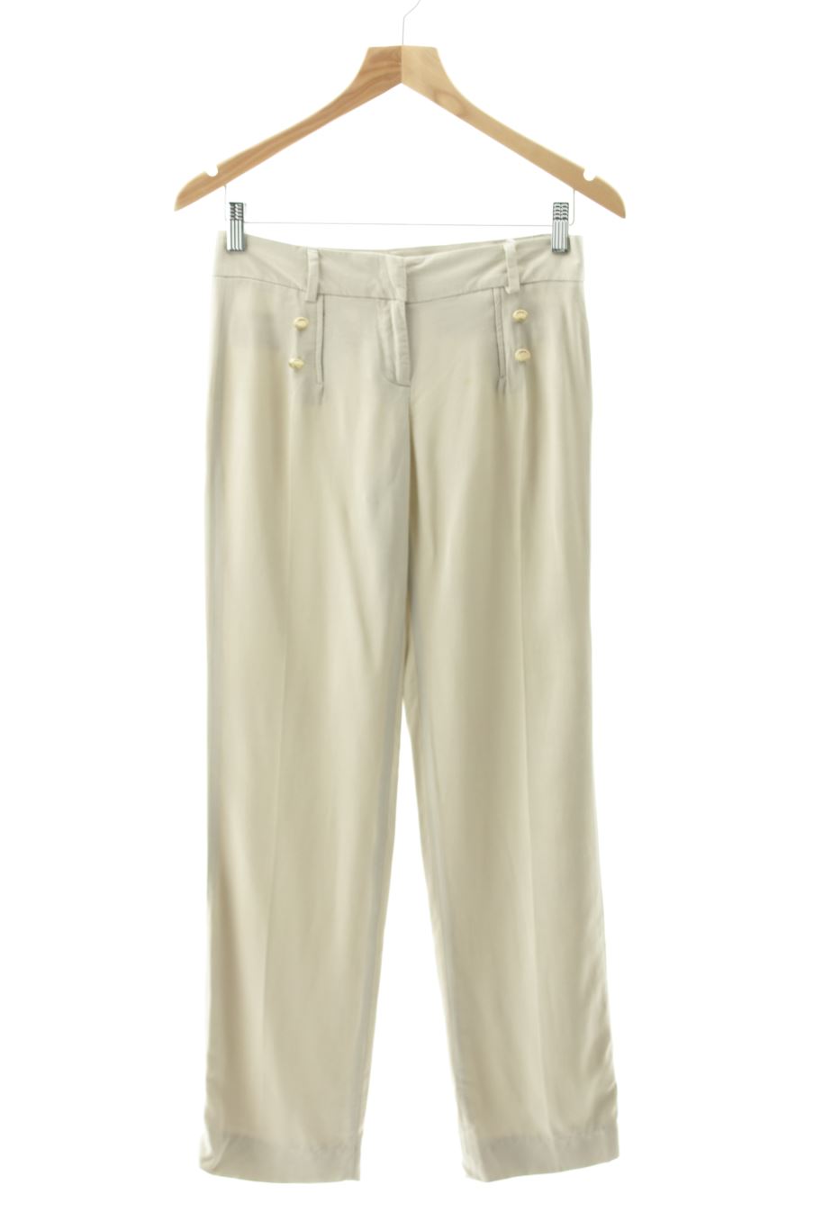 Pantalon Zara de la taille XS, de couleur beige