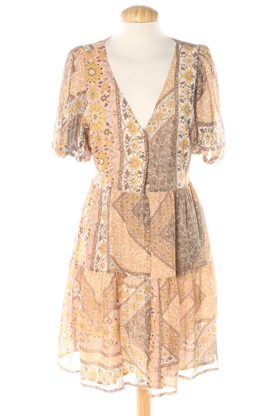 Robe casual Dotti de la taille M, de couleur fleurs de soie