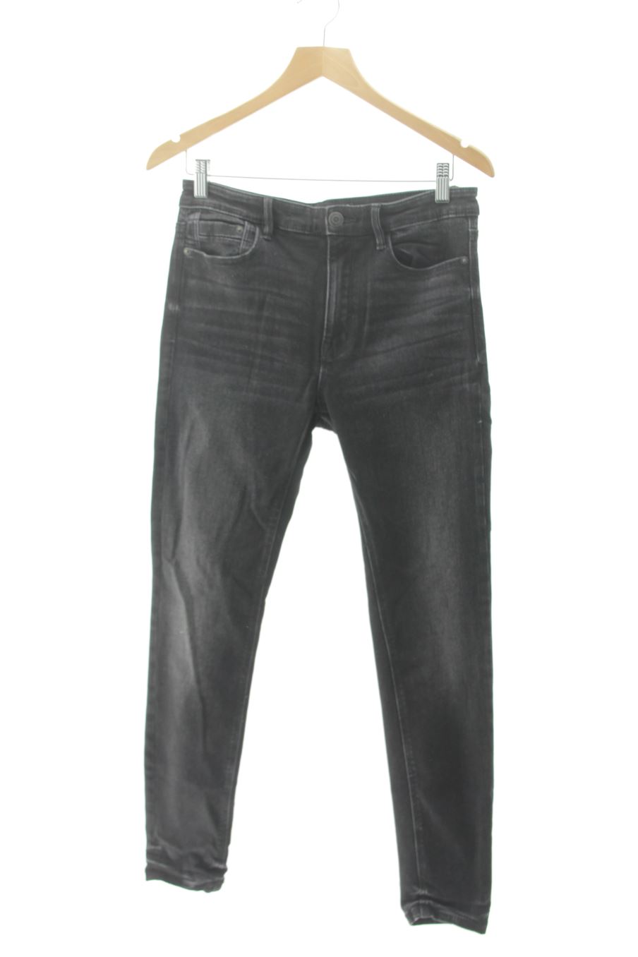 Jeans Stradivarius de la taille 42, de couleur noir de denim