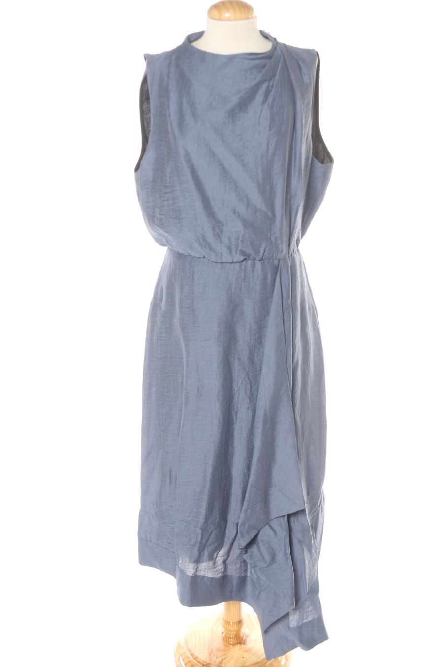 Robe casual Zara de la taille L, de couleur bleu
