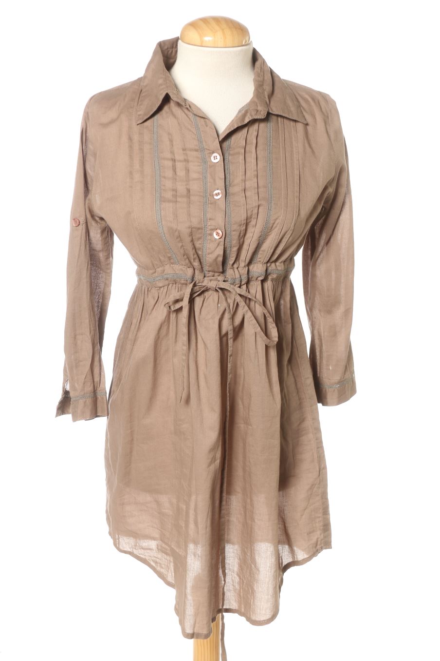 Robe casual Stradivarius de la taille S, de couleur marron