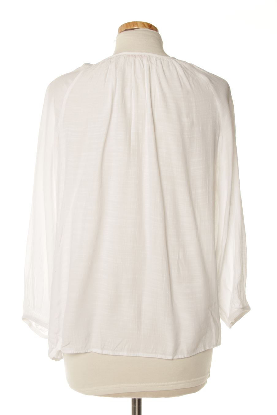 Blouse à manches longues Camaieu de la taille L, de couleur blanc