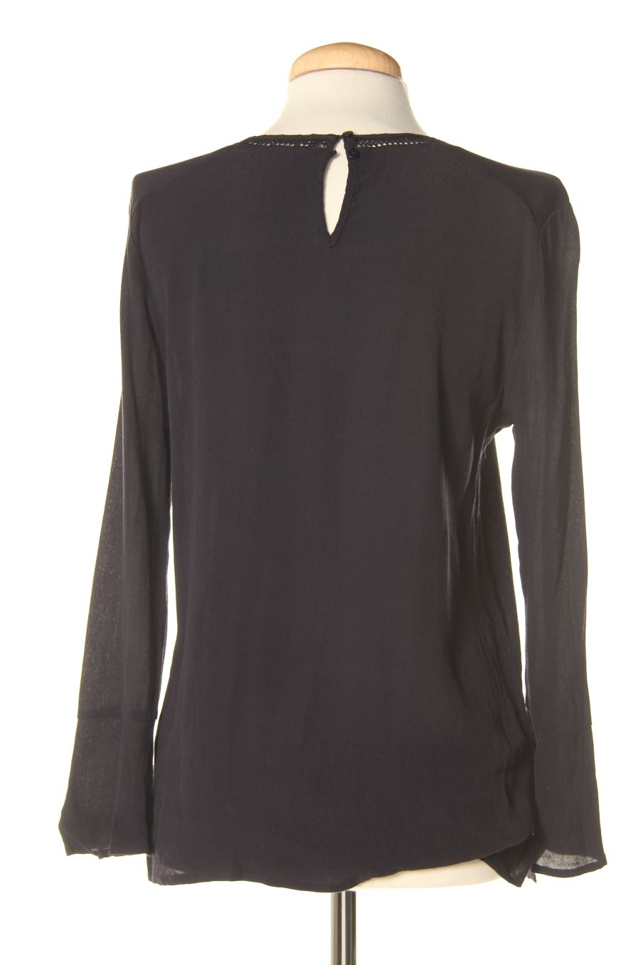 Blouse à manches longues Mango de la taille S, de couleur bleu marine