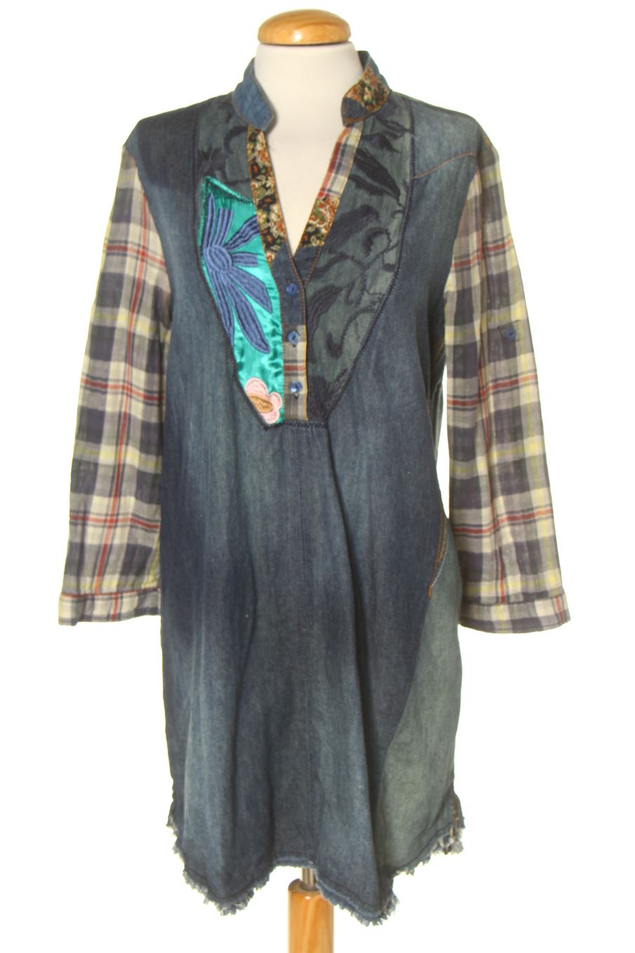 Robe casual Desigual de la taille 42, de couleur bleu de denim