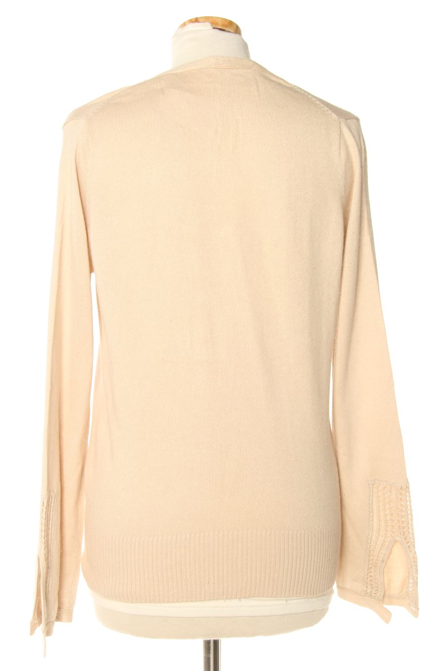 Pull Maje de la taille L, de couleur beige de soie