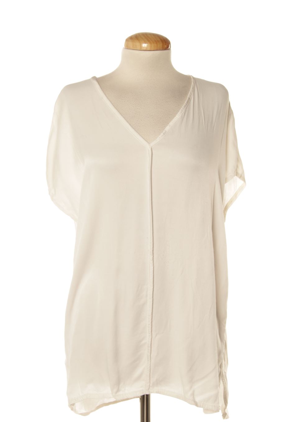 Blouse à manches courtes Lontananza de la taille L, de couleur blanc
