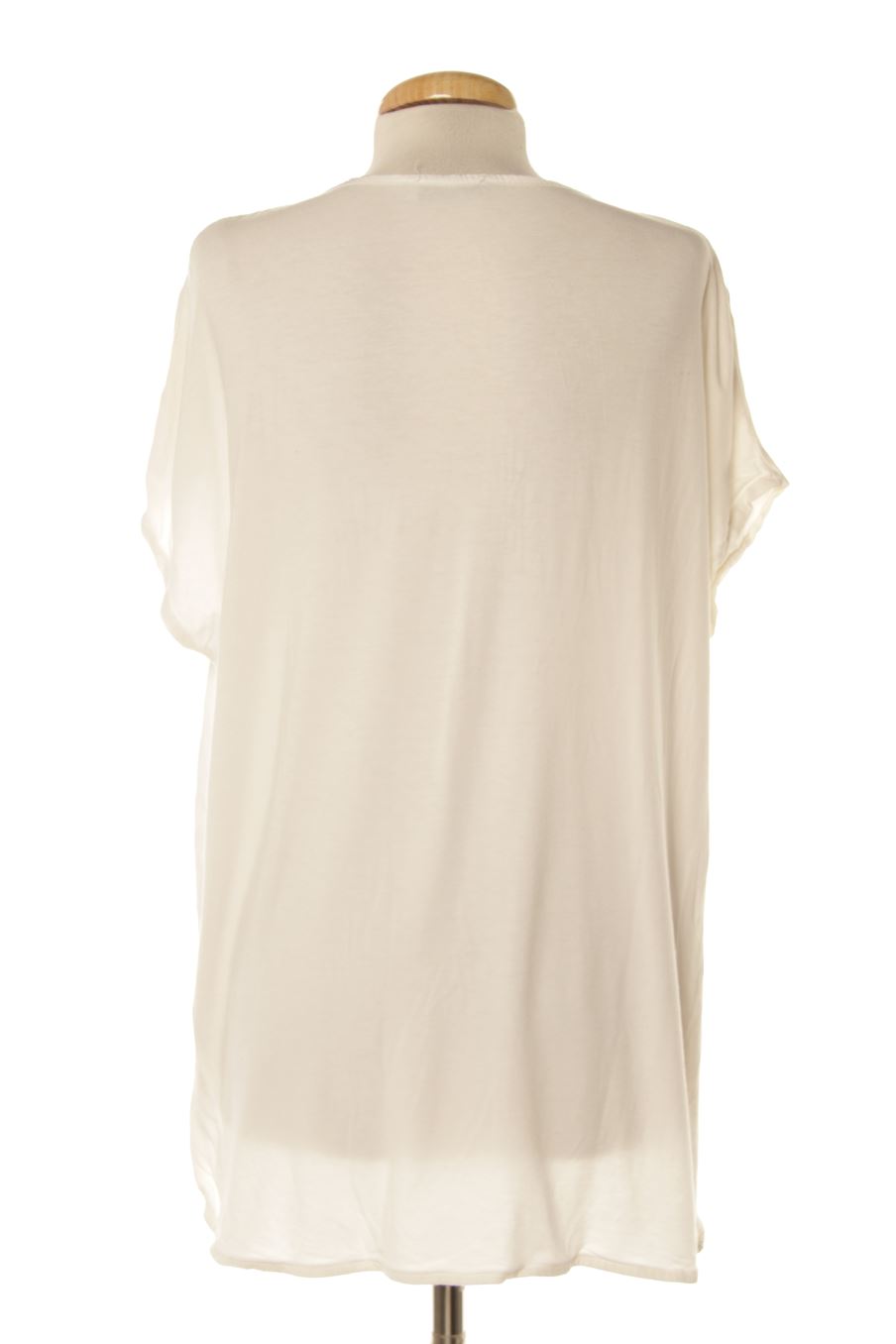 Blouse à manches courtes Lontananza de la taille L, de couleur blanc