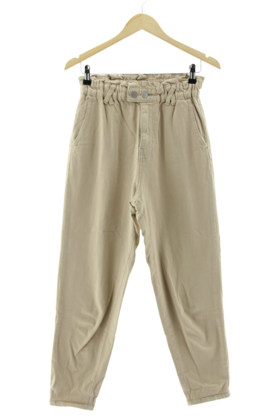 Vaquero de Stradivarius de la talla XS, de color beige de ropa vaquera