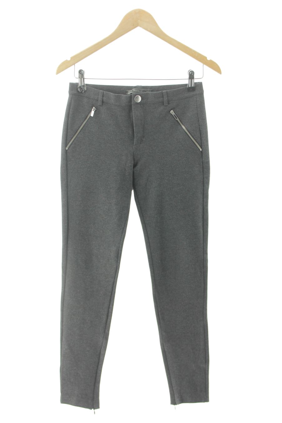Pantalon Casual Zara de la taille M, de couleur gris