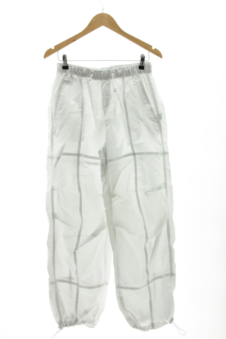 Pantalon Casual Bershka de la taille M, de couleur blanc