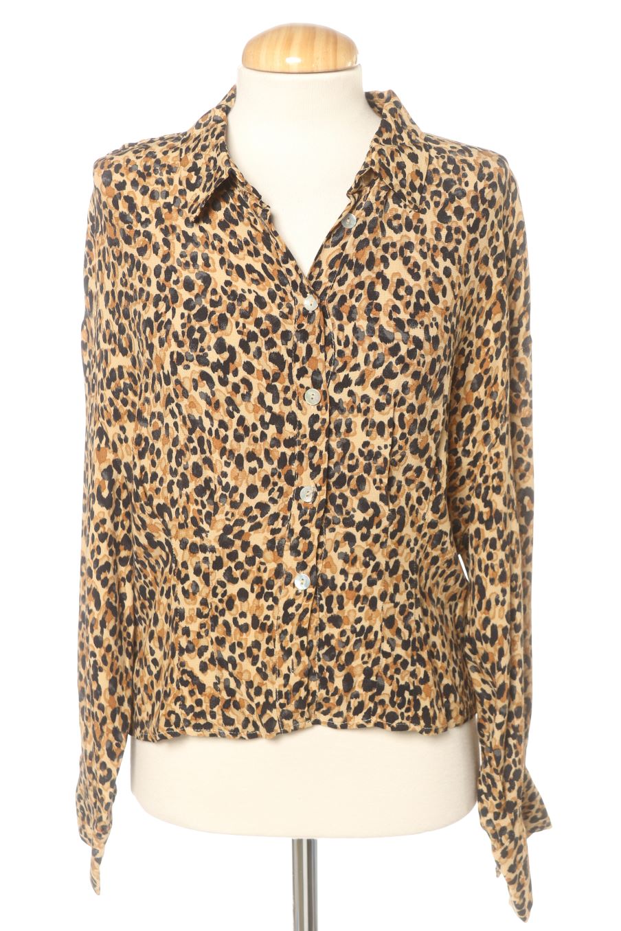 Hemd von Zara Größe M, Farbe Animal print, für